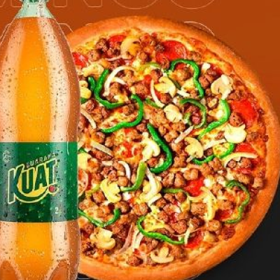Pizza Média+ Kuat 2 Litros